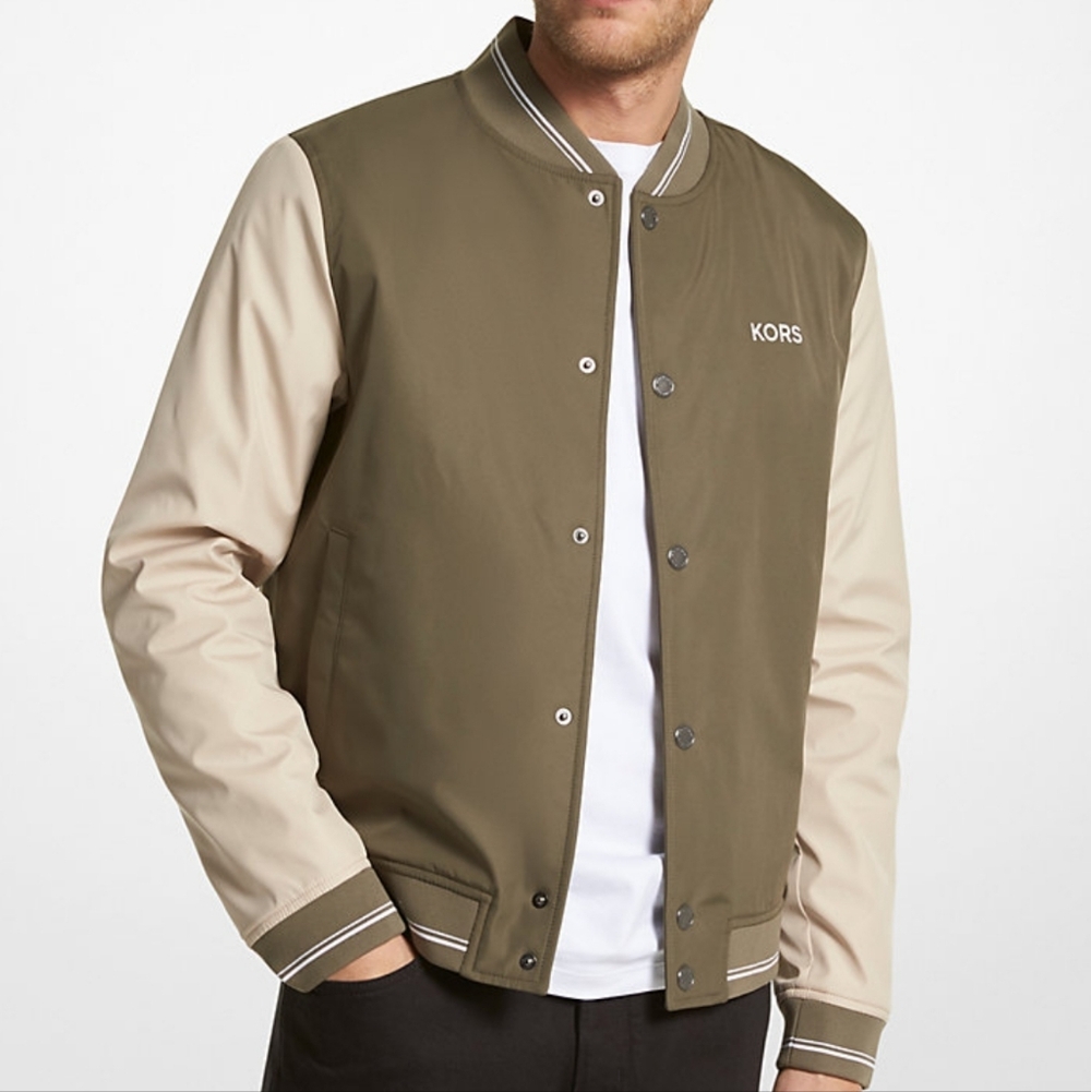 Michael Kors Letterman Jacket Small Mens Color Blocked Varsity Baseball Spring